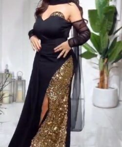 احلى فساتين سهرة فخمة لون اسود