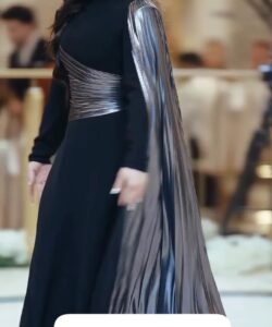 فستان سهرة لون اسود فخم وانيق