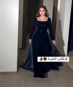 أجمل فساتين سهرة مخملية