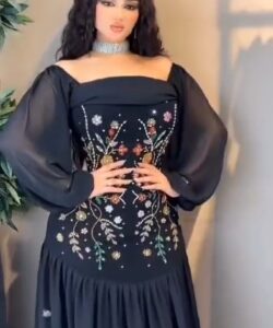 احلى فستان سهرة ناعم لون اسود