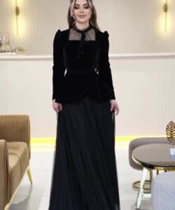 أجمل فساتين سهرة جوخ شتوي