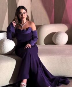 فستان سهرة لون موف