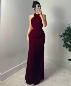 احلى فستان سهرة مخمل