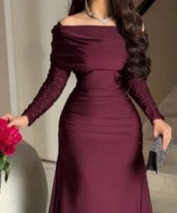 فستان سهرة طويلة روعه