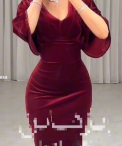 احلى فستان سهرة مخمل