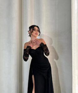 فساتين سهرة لون أسود روعه