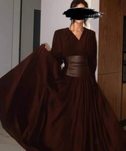 فستان سهرة طويل فخم وانيق