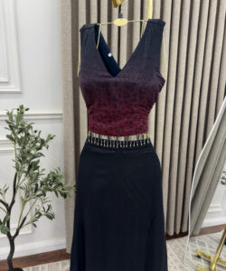 فستان سهرة قطعتين تحفه