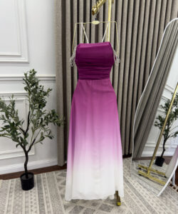 فستان سهرة بدون أكمام تحفه