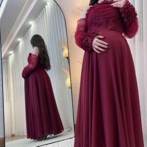 فساتين حوامل فخمة وانيقه
