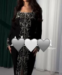 جلابيات سهرة لون اسود روعه