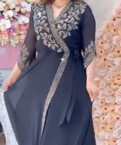 فستان سهرة لون اسود روعه