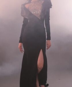 احلى فستان سهرة لون اسود