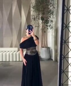 فستان  سهرة لون أسود