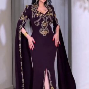 فستان سهرة لون موف روعه