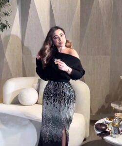 فستان سهرة لون اسود فخم وانيق