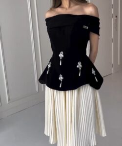 فستان سهرة قصير روعه