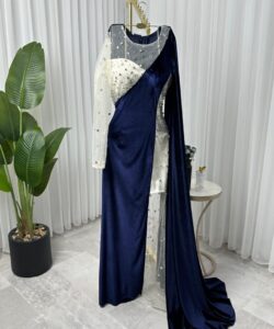 فساتين سهرة مخمل فخمه وانيقه