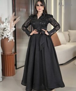 أجمل فساتين سهرة لون أسود