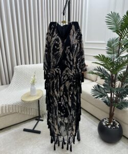 فستان سهرة لون اسود فخم وانيق