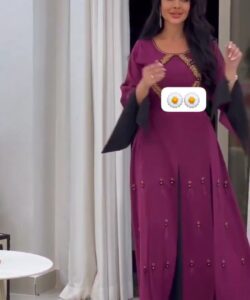 جلابية مطرز راقية تحفه