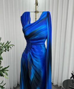 فساتين سهره لون ازرق