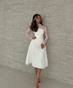 فساتين سهره لون ابيض