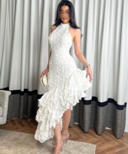 فساتين سهره لون ابيض