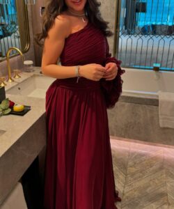 افخم فساتين سهره لون احمر