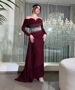 فساتين سهره روعه لون نبيتى