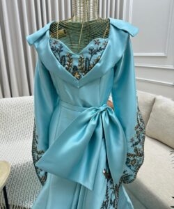 فساتين سهره لون سماوي