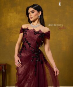 فساتين سهره تل مطرز