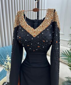 فساتين سهره تطريز يدوي