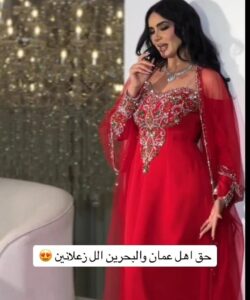 فساتين سهره لون احمر