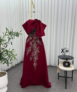 فساتين سهره لون احمر