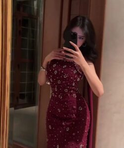 فساتين سهره لون احمر