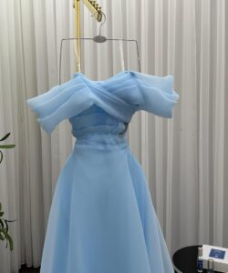 فساتين سهره لون سماوي