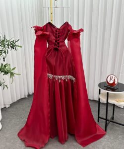 فساتين سهره لون احمر