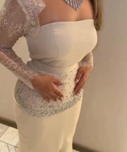 فساتين سهره لون ابيض