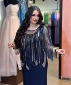 فساتين سهره لون كحلي