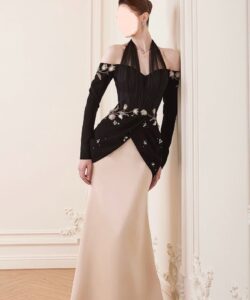 فساتين سهره لون اسود في كافيه