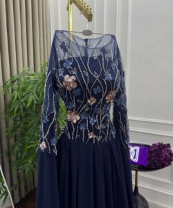 فساتين سهره لون كحلي