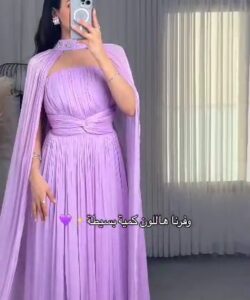 فستان سهره لون موف