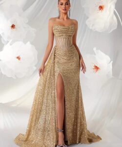 فستان سهره لون بيج