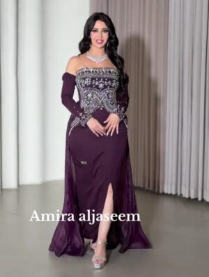 فستان سهره لون بنفسجي
