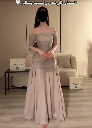 فستان سهره لون كافيه