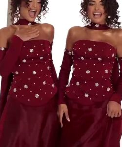 فستان سهره لون احمر