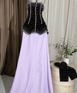 فستان سهره لون موف