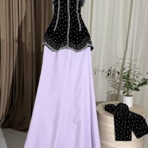 فستان سهره لون موف