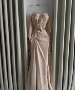 فستان سهره لون كافية